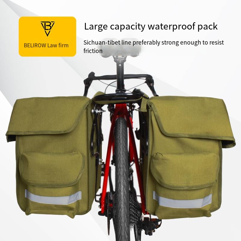 Panniers Waterproof Rear - Tas belakang sepeda kapasitas besar, tas
