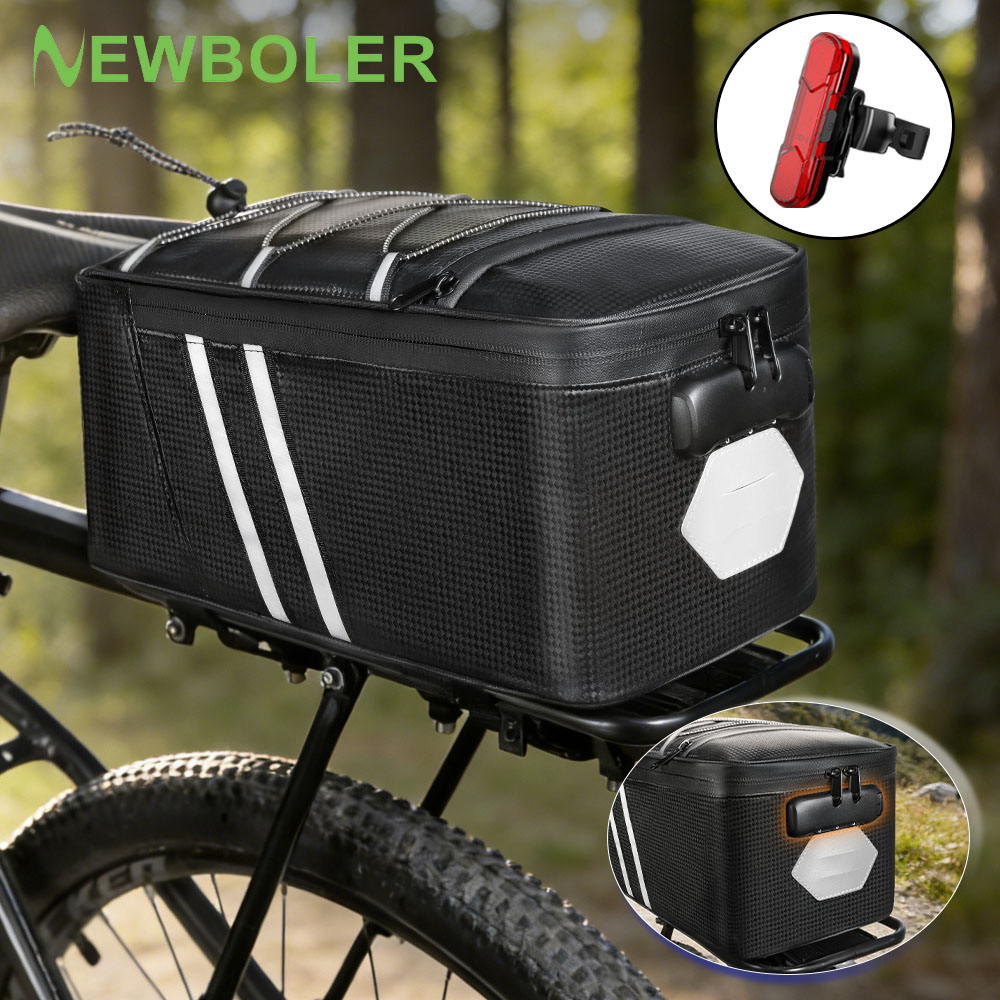 Panniers Waterproof Rear - Tas Sepeda Belakang dengan Kunci Sandi,