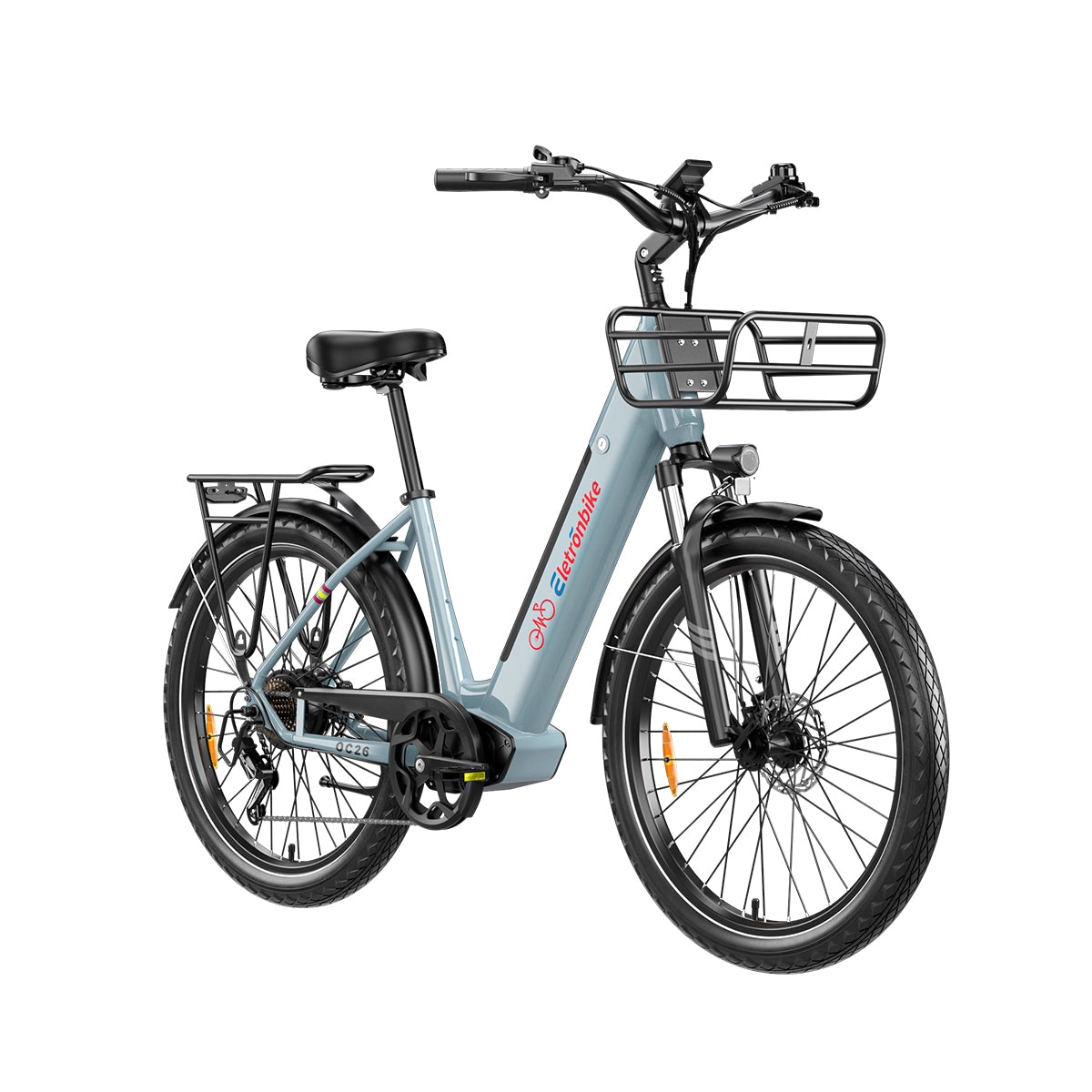Commuting With Bike - Motor Hub Belakang ELETRONBIKE OC26 Berbahan