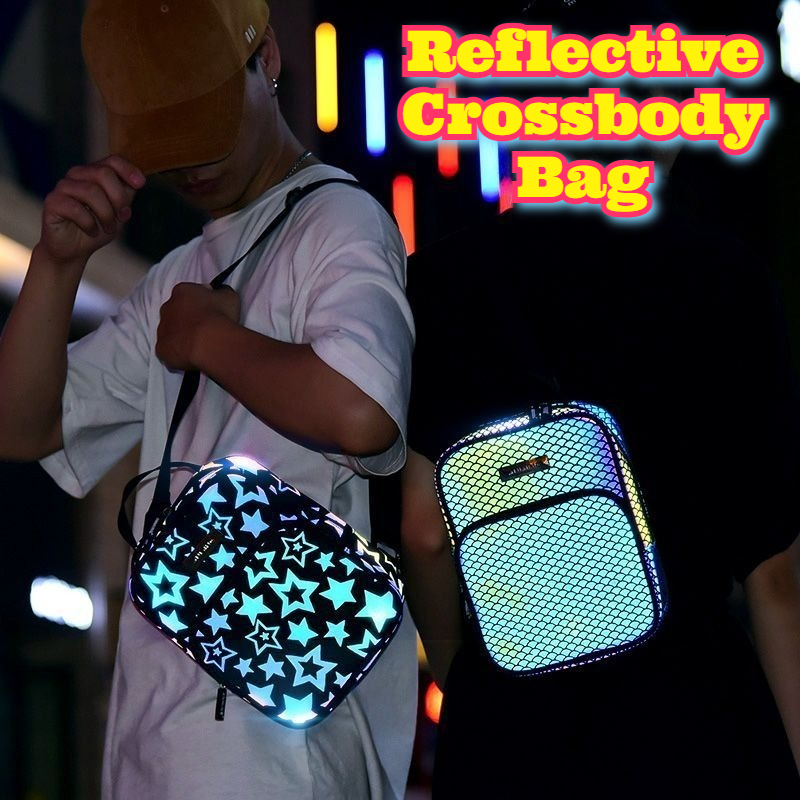 Cycling Commuter Backpack - Tas Selempang Reflektif Serbaguna Tas Selempang