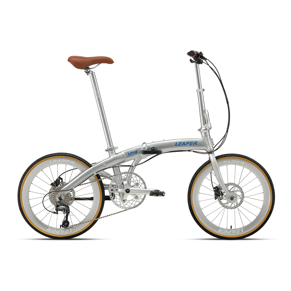 Commuting With Bike - Sepeda Lipat Kulit Coklat Baru 451mm