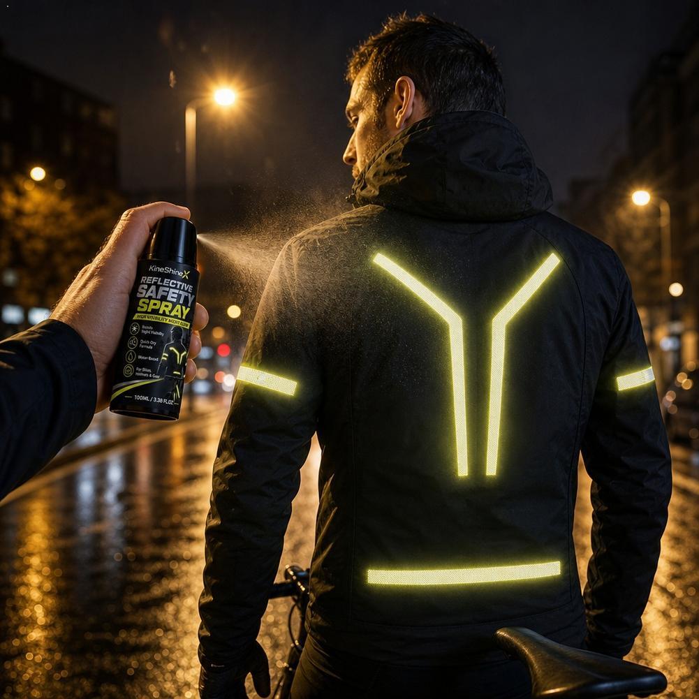 Cycling Commute Clothes - Semprotan Reflektif Keselamatan Malam, Cat Pelapis