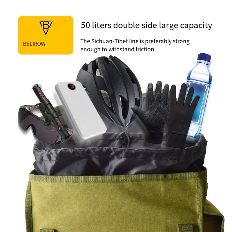 Tas belakang sepeda kapasitas  - Panniers Waterproof Rear ulasan dan harga