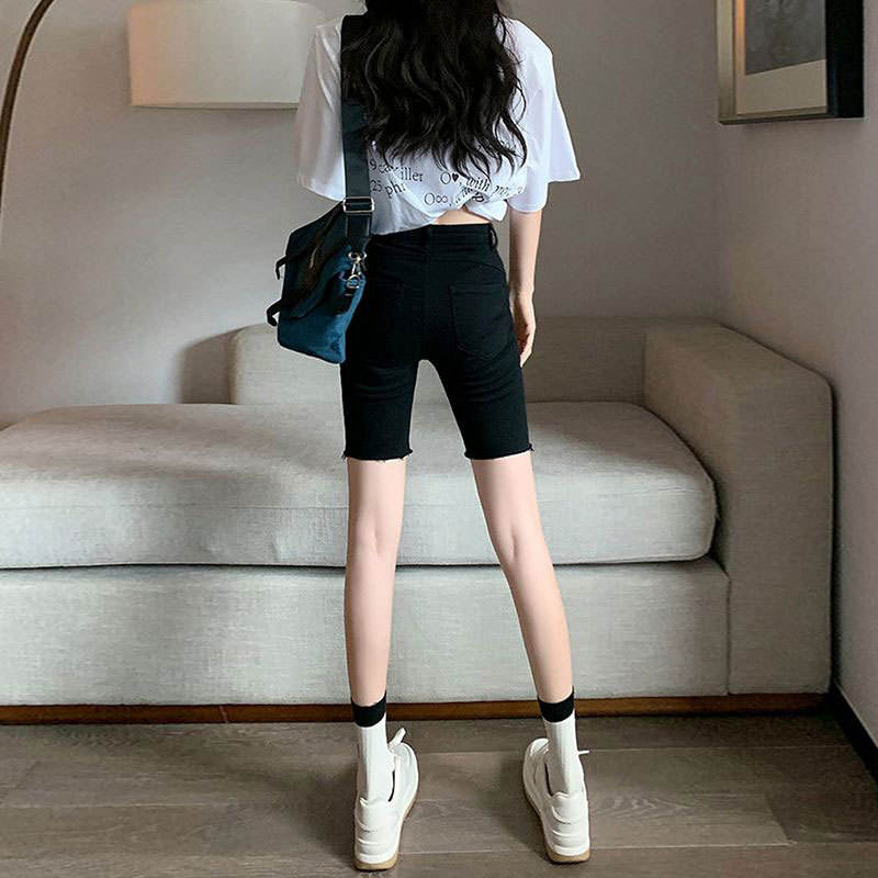 Celana Pendek Denim Hitam Wani - Cycling Shorts For Commute ulasan dan harga