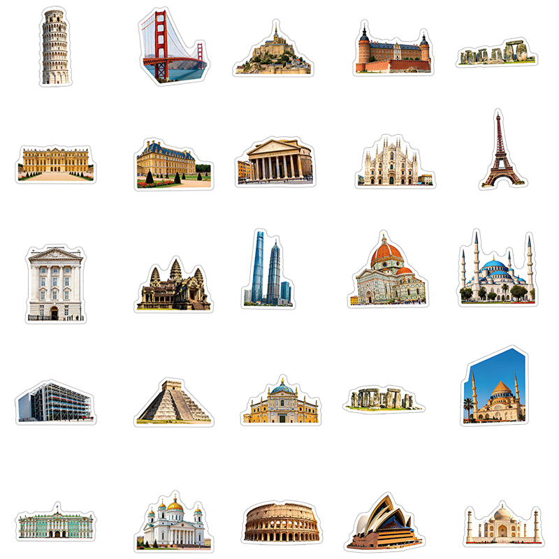 50 Buah Stiker Perjalanan Land - Commuting By Bike ulasan dan harga