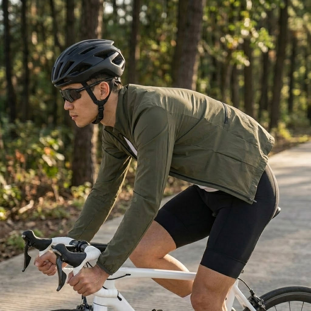 MY KILOMETRE Musim Semi Pria K - Cycling Commute Jacket ulasan dan harga