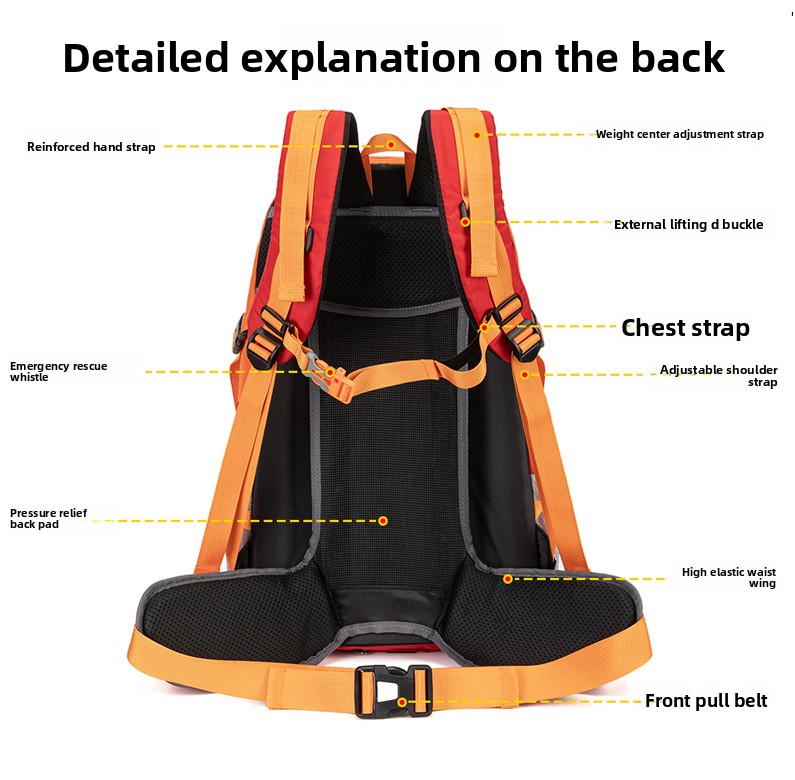 Tas Ransel Hiking Anti Air 40L - Cycling Commuter Backpack ulasan dan harga