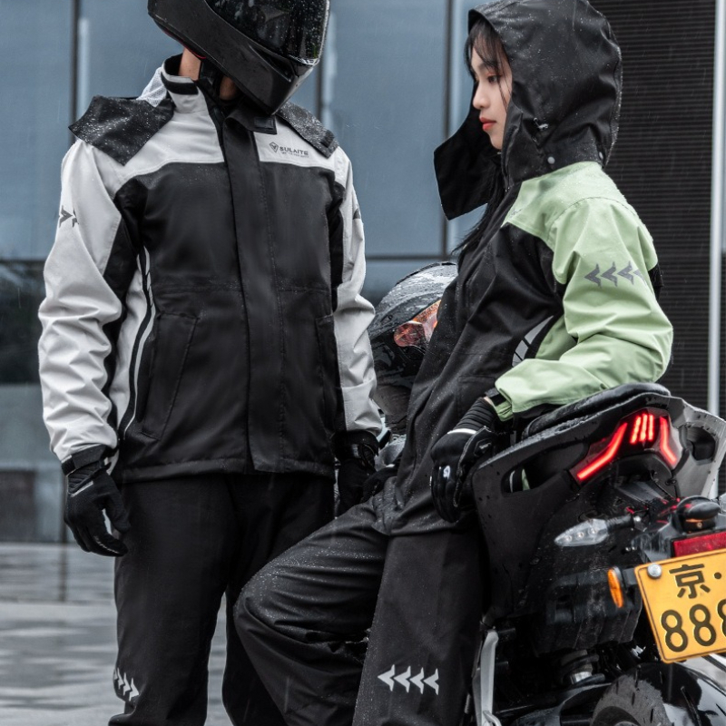 Setelan Jas Hujan Motor Oxford - Cycling Commuter Rain Gear ulasan dan harga