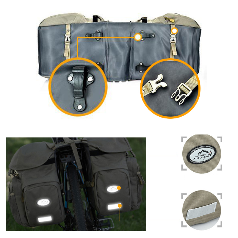 Tas Pannier Ganda Rak Belakang - Panniers Waterproof Rear ulasan dan harga