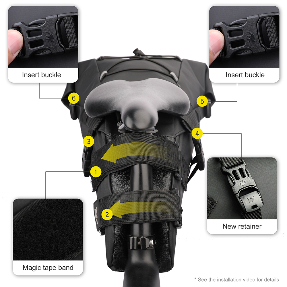 Rhinowalk Tas Sadel Sepeda Tah - Panniers Waterproof Rear ulasan dan harga