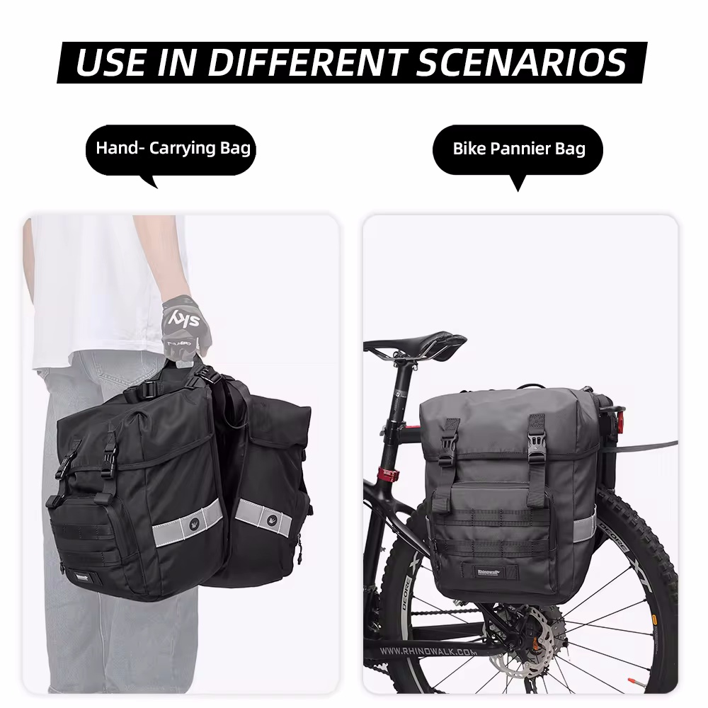 Tas Sepeda 40L 2 in 1, Tas Sep - Panniers Waterproof Rear ulasan dan harga