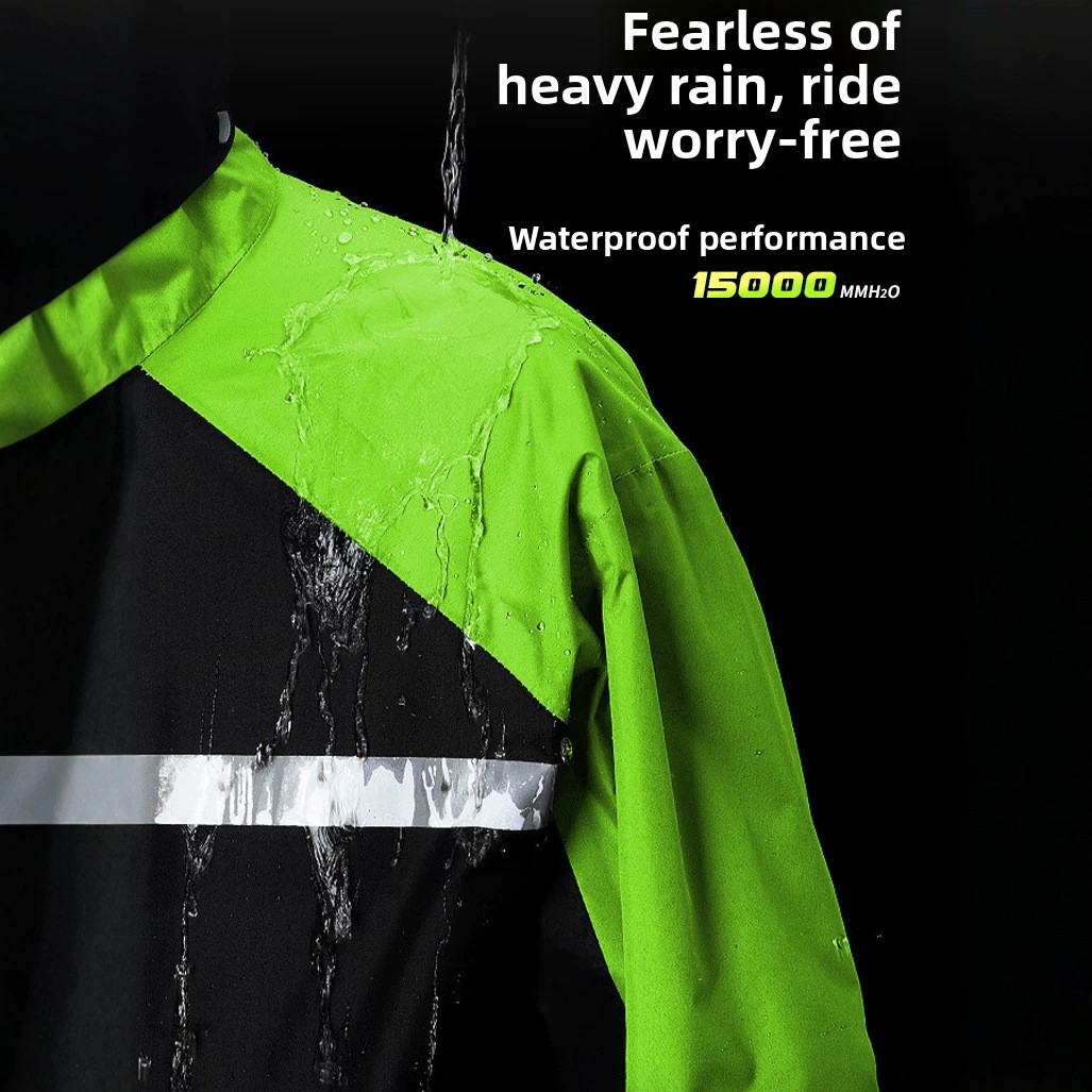 Setelan Jas Hujan Motor Tahan  - Cycling Commuter Rain Gear ulasan dan harga